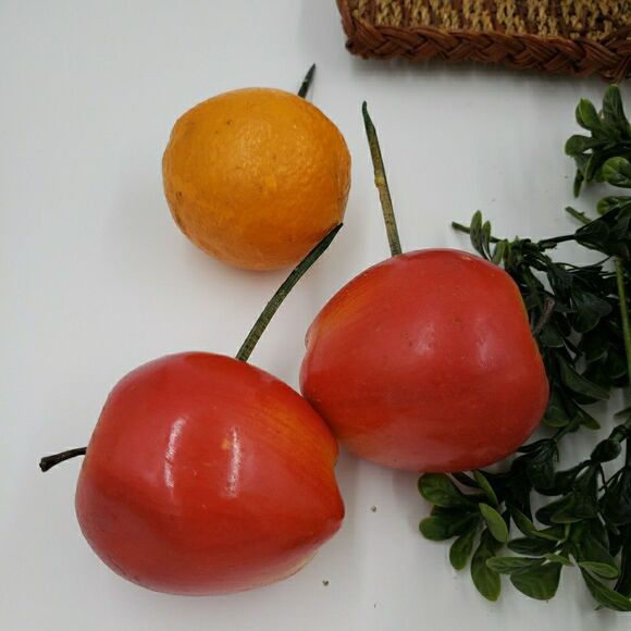 Vtg Cornucopia Basket FALL Centerpiece Horn of Plenty Fruit Nuts Thanksgiving - Picture 12 of 16